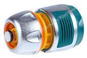 RACO PROFI-PLUS 1/2", с автостопом, соединитель усиленный быстросъемный для шланга, из металла с TPR